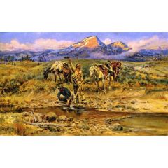 Pay Dirt, also known as The Discovery of Last Chance Gulch Painting Reproduction