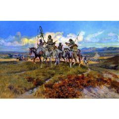 Wolf Men Painting Reproduction