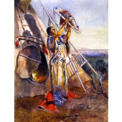 Sun Worship in Montana Painting Reproduction