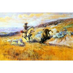Meat for Wagons Painting Reproduction