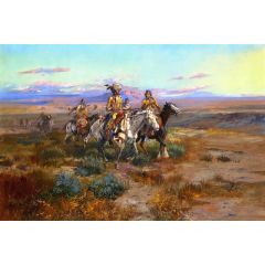 Seeking the Trail, detail Painting Reproduction