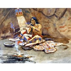 The Peace Pipe Painting Reproduction