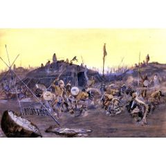 The Mandan DAnce Painting Reproduction
