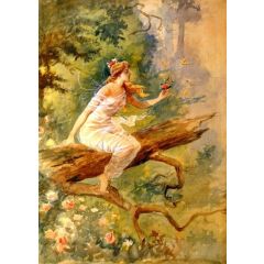 Wood Nymph Painting Reproduction