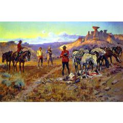 Whiskey Smugglers Caught with the Goods Painting Reproduction