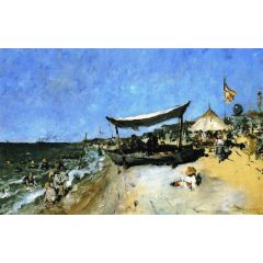 At the Shore Painting Reproduction