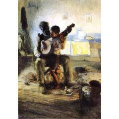 The Banjo Lesson Painting Reproduction