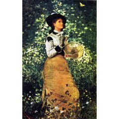 The Butterfly Girl Painting Reproduction