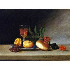 Still LIfe with Wine Glass Painting Reproduction
