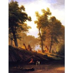 The Wolf River, Kansas Painting Reproduction