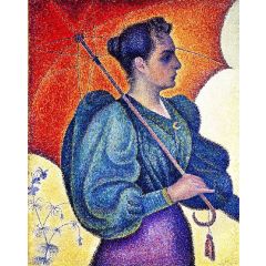 Woman with Parasol, Opus 243, also known as Portrait of Berthe Signac Painting Reproduction
