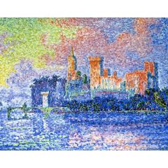 Evening, Avignon, Chateau des Papes Painting Reproduction