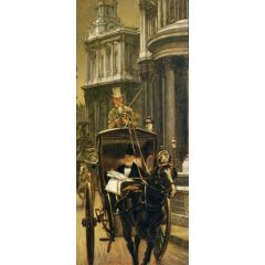 Going to Business, also known as Going to the City Painting Reproduction