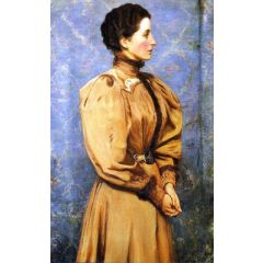 Portrait of the Baroness von R. Painting Reproduction