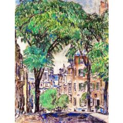 Mount Vernon Street, Boston Painting Reproduction