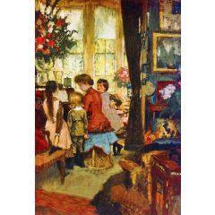 Kathleen Newton at the Piano Painting Reproduction