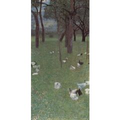 After the Rain, also known as Garden with Chickens in St. Agatha, 1899 Painting Reproduction