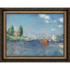 Argenteuil (Red Boats) by Claude Oscar Monet, Framed Painting Reproduction