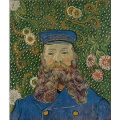 Portrait of the Postman Joseph Roulin Painting Reproduction