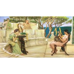 Sappho and Alcaeus Painting Reproduction