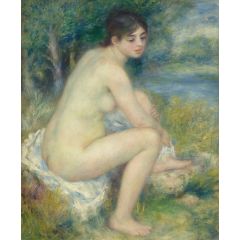 Seated Bather Painting Reproduction