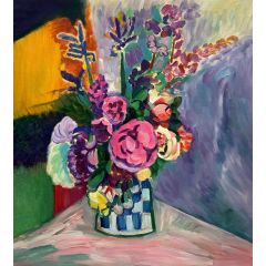 Still Life of Peonies in a Vase