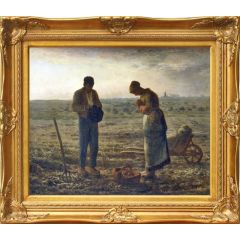 The Angelus (1859) by Jean-Fran?ois Millet, Framed Painting Reproduction