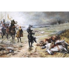 The Black Prince at the Battle of Crecy Painting Reproduction