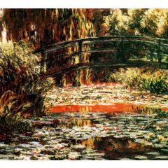 The Bridge over the Water-Lily Pond Painting Reproduction