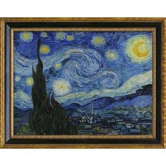 The Starry Night by Vincent van Gogh, Framed Painting Reproduction