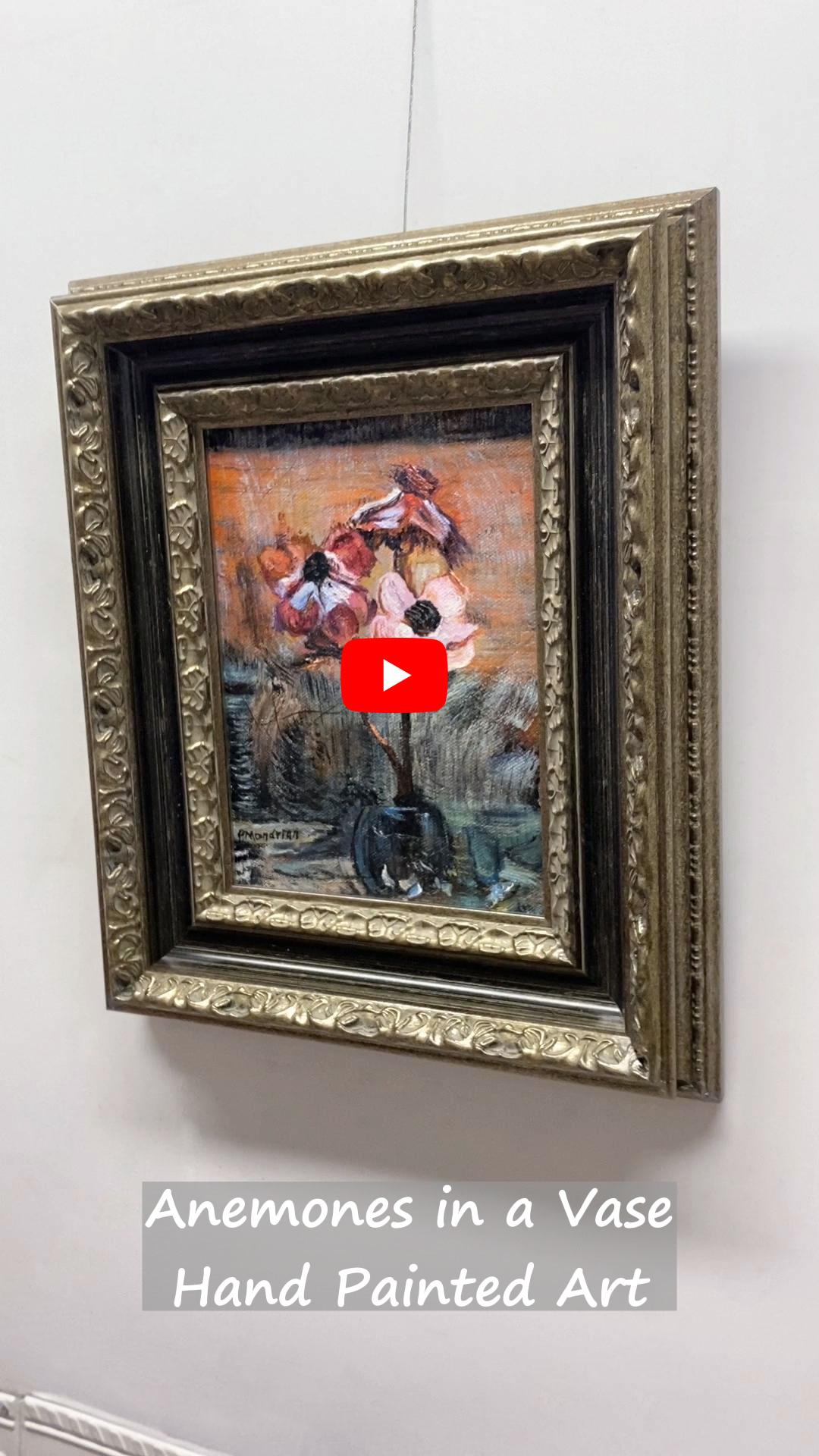 Anemones in a Vase by Piet Mondrian