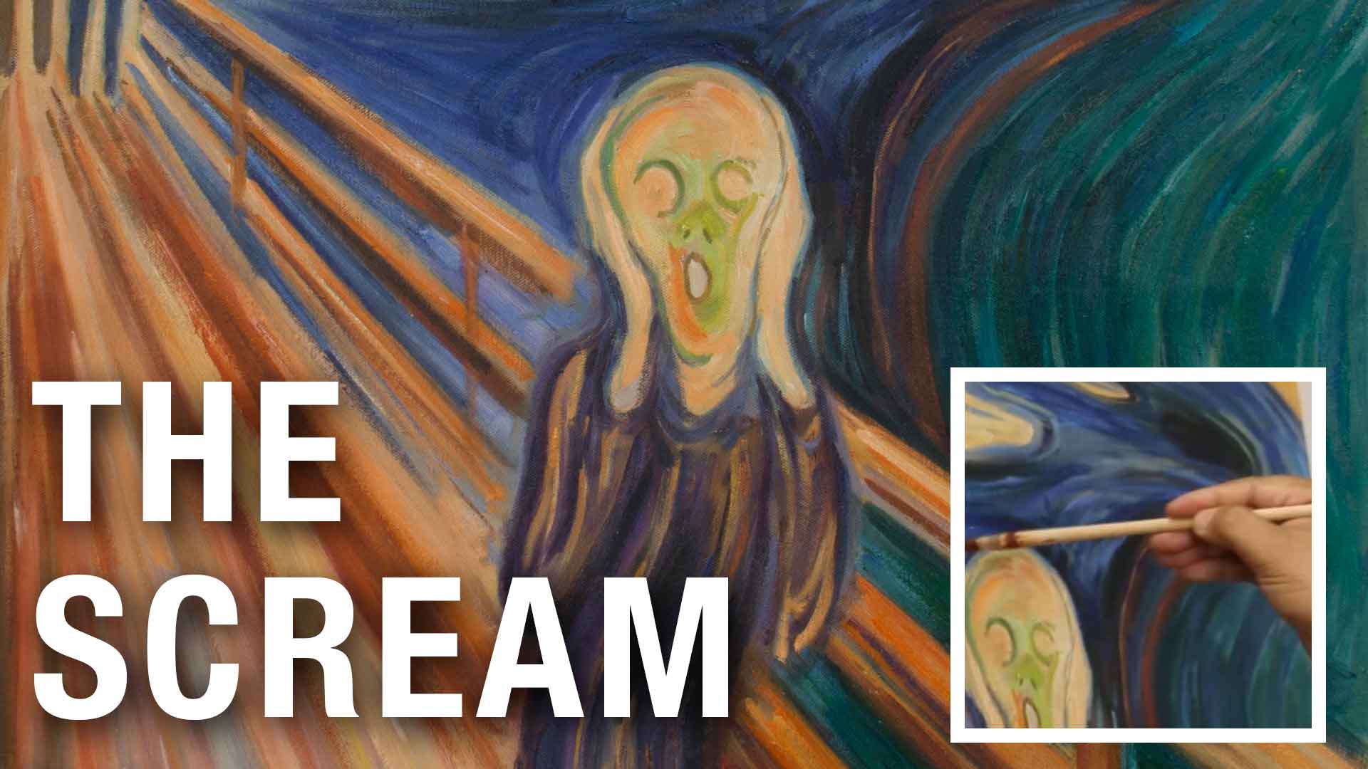 The Scream | Hand Painted Art Reproduction Video
