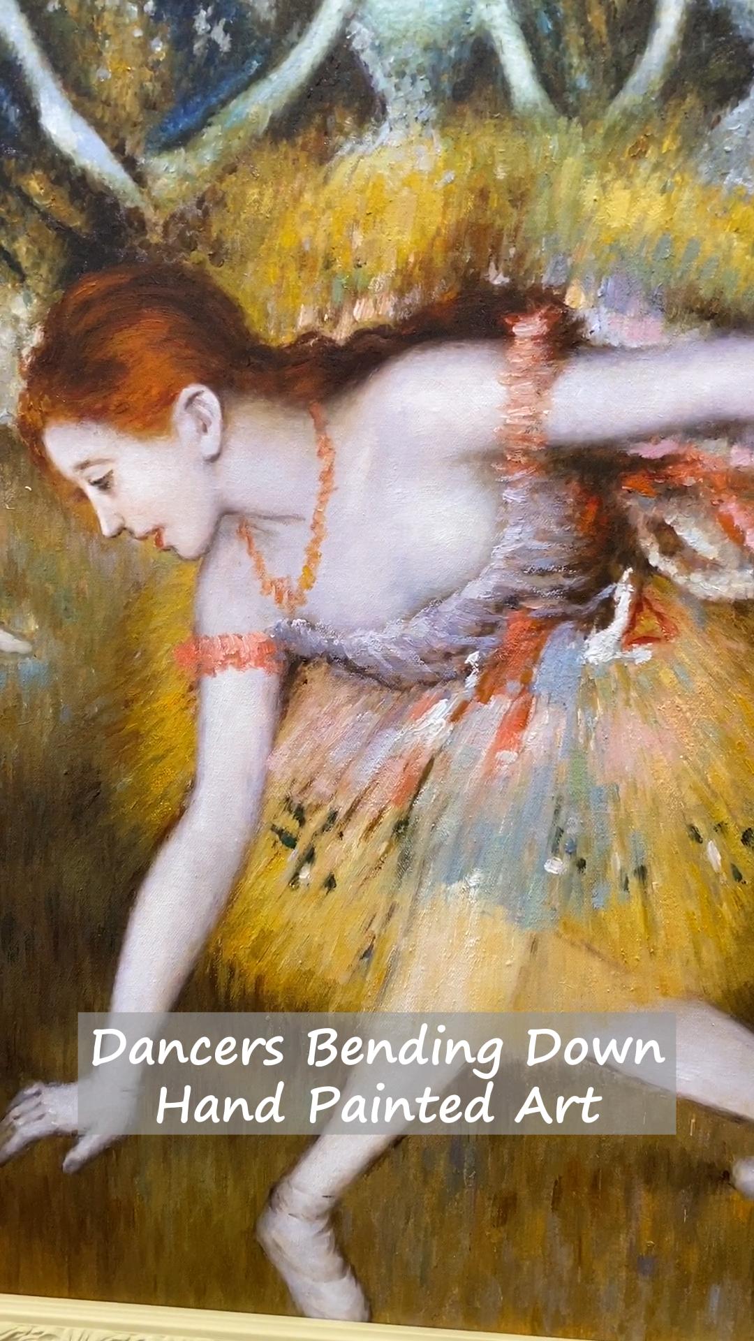 Dancers Bending Down, also known as The Ballerinas, by Edgar Degas