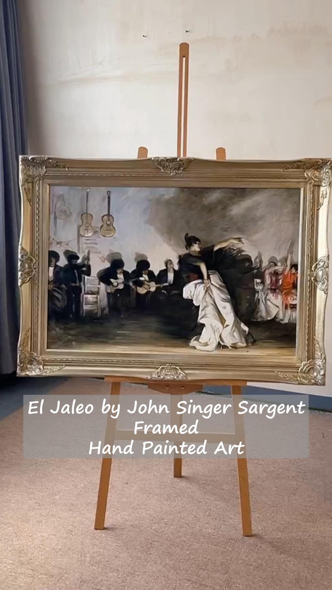 El Jaleo by John Singer Sargent, Framed Painting Video