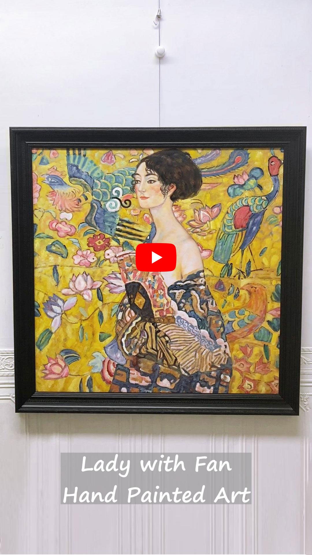 Lady with Fan, Klimt