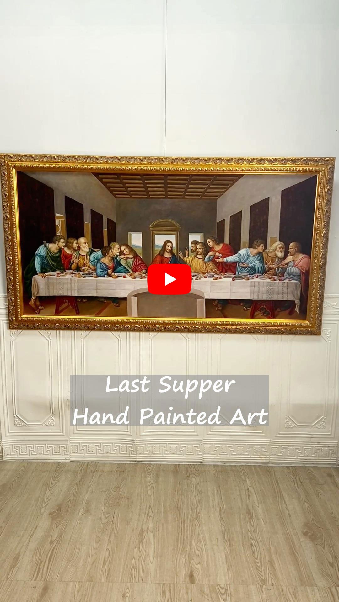 The Last Supper by Leonardo da Vinci, Framed Painting Video