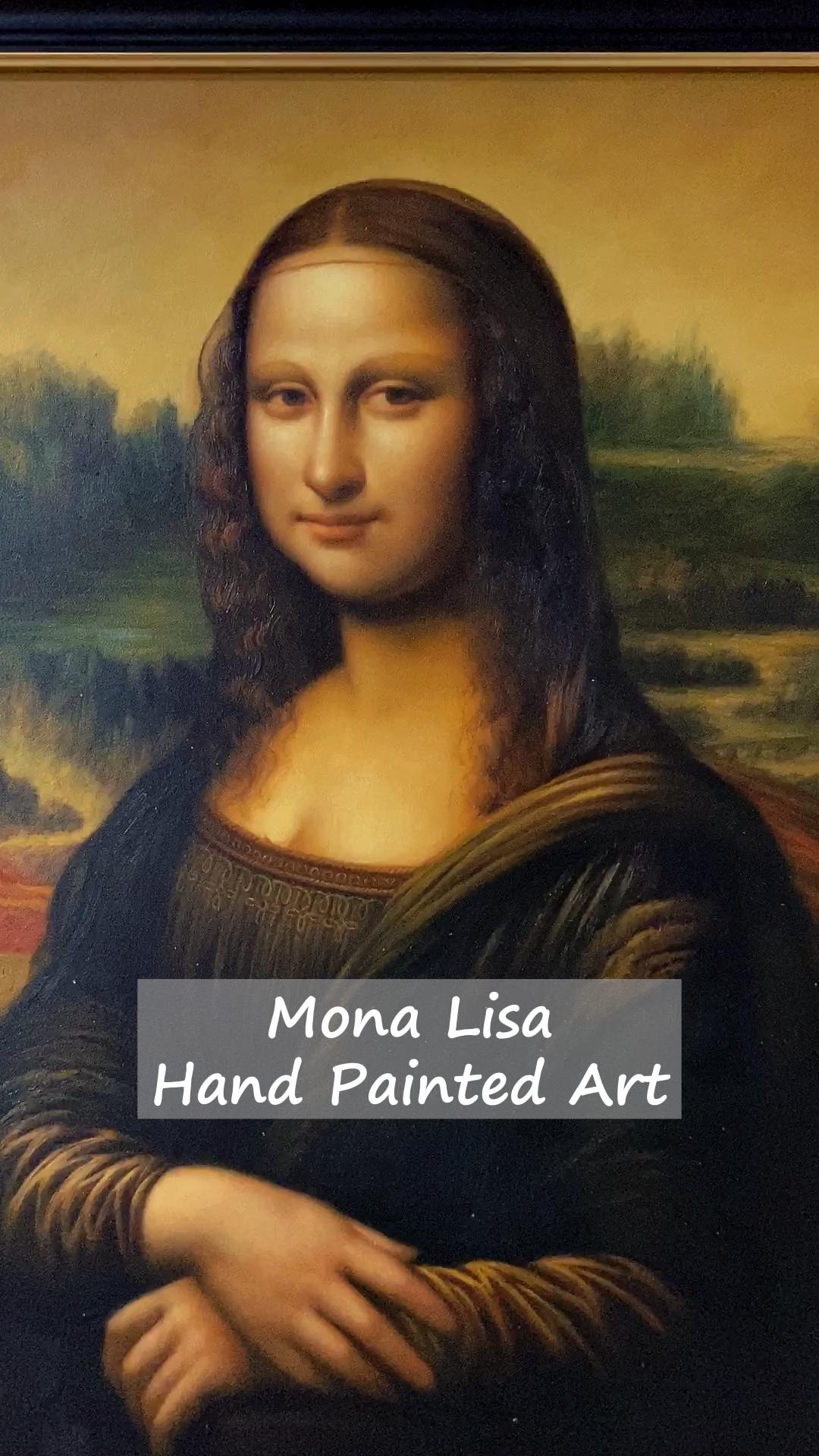 Mona Lisa by Leonardo da Vinci, Framed Painting Video