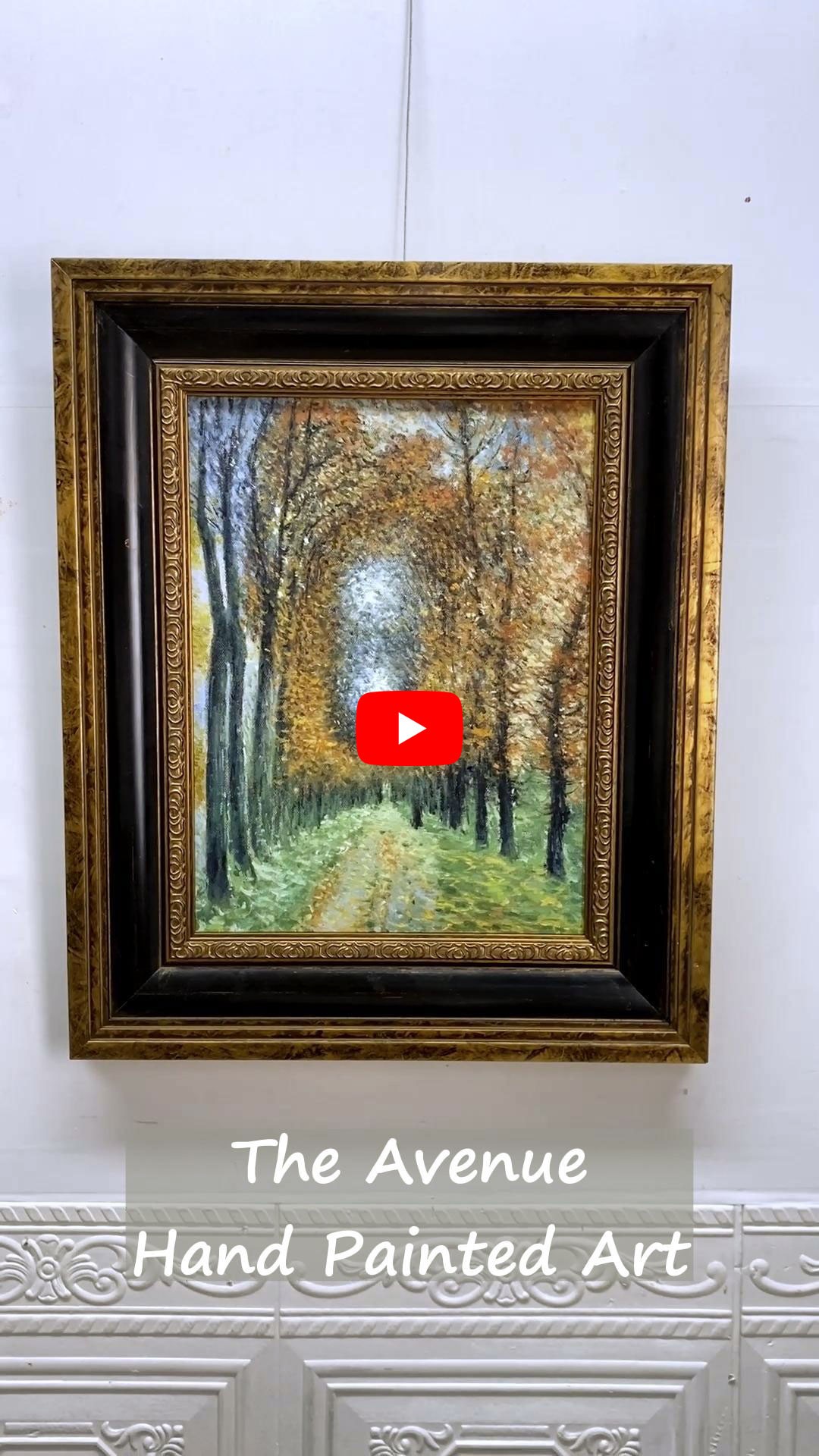 The Avenue by Claude Oscar Monet, Framed Painting Video