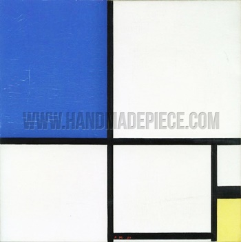 Composition No. II with Blue and Yellow