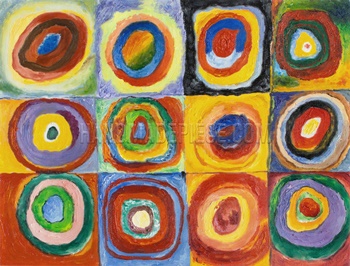 Color Study, Squares with Concentric Rings 1913