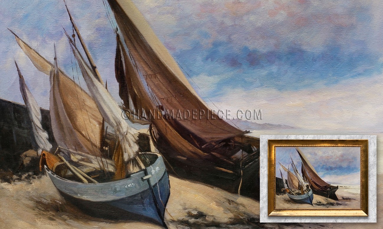 Fishing Boats on the Deauville Beach