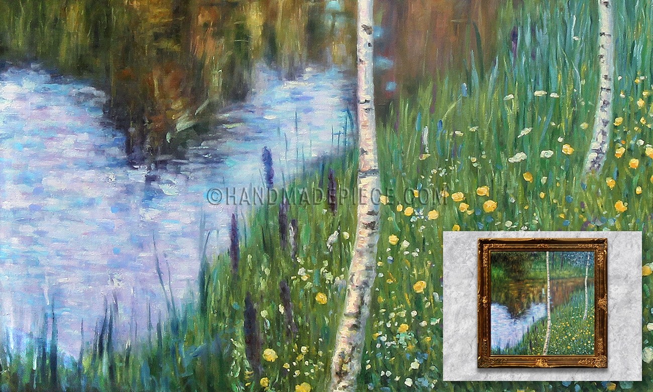 Lakeside with Birch Trees