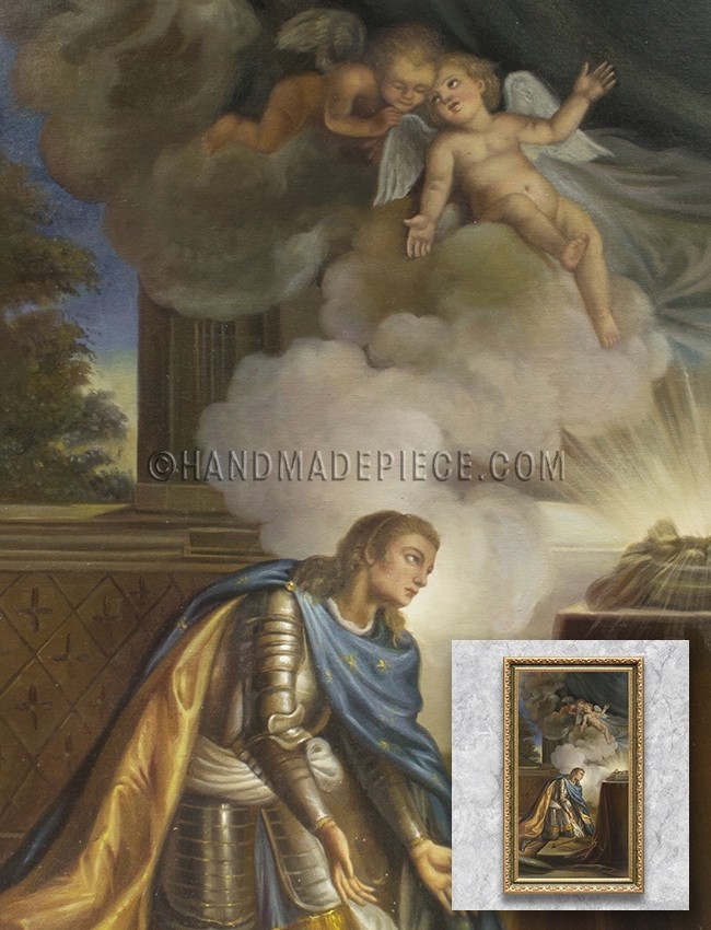 Louis XV in the Guise of Saint Louis Receiving the Crown of Thorns