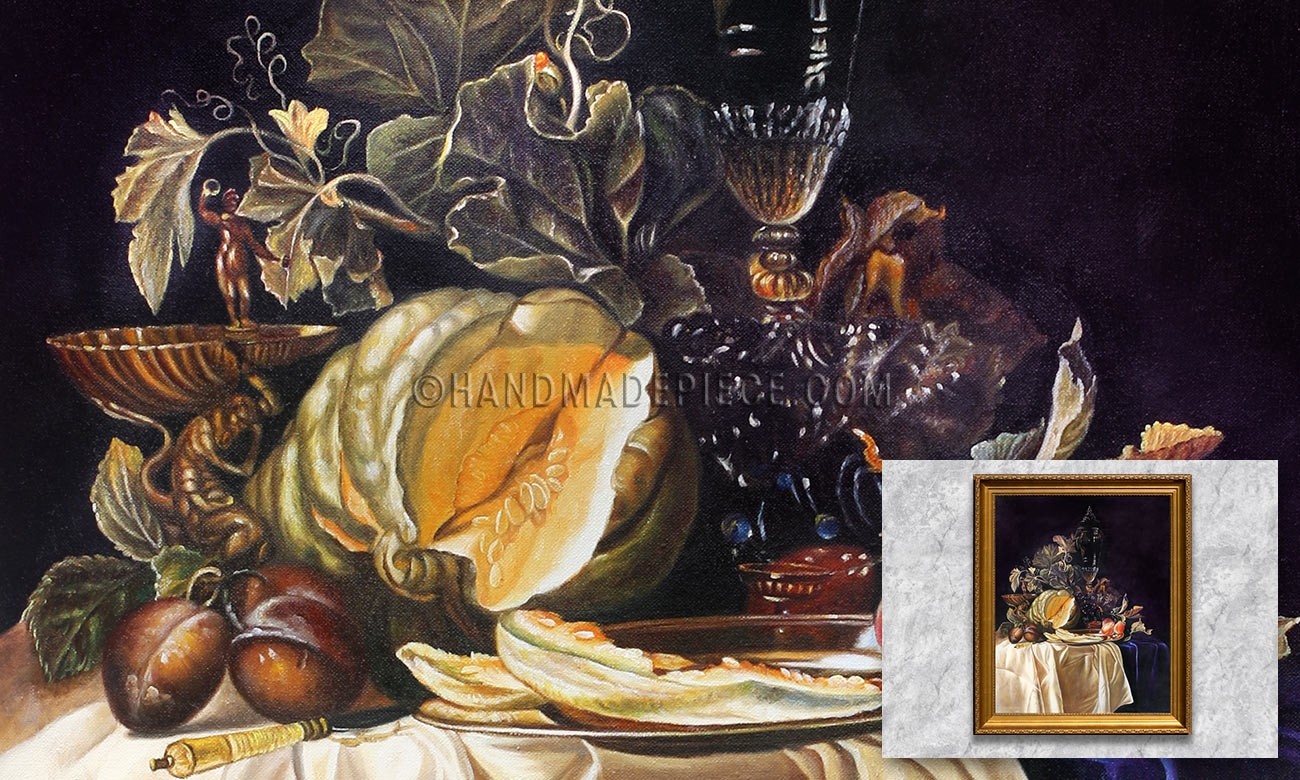 Still-Life with Fruit and Crystal Vase