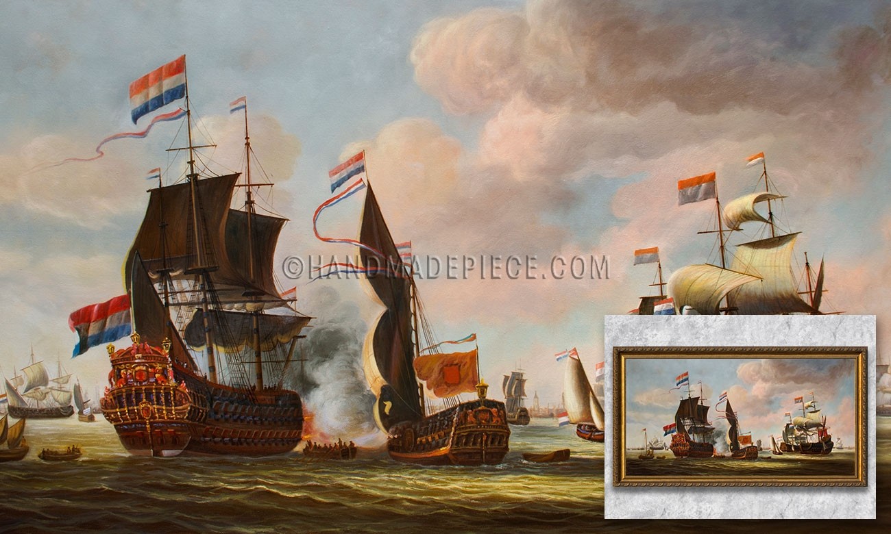 The Dutch Fleet in the Harbour of Amsterdam